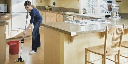 Limpeza húmida para evitar a infestación de parasitos