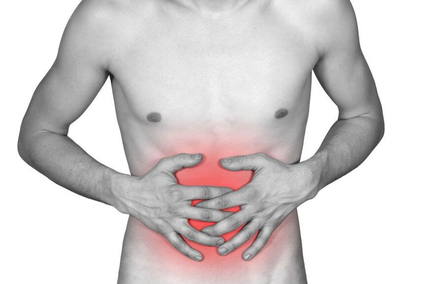 A dor abdominal dunha persoa pode ser un síntoma da presenza de parasitos